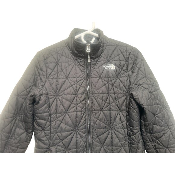 The North Face Diamond Puffer Jacket Womens Small Black Thermball Insulated Fall - Picture 6 of 16